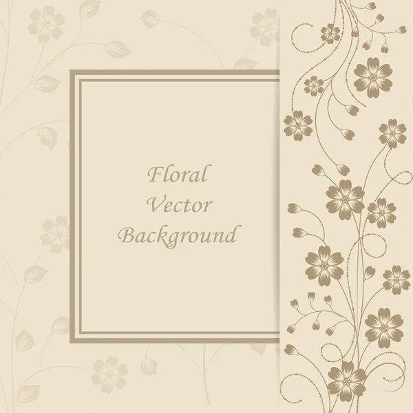 Floral vector achtergrond. — Stockvector