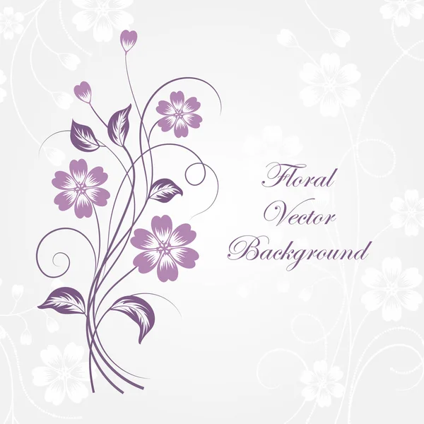 Eenvoudige floral achtergrond — Stockvector