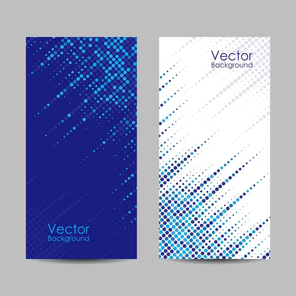 Conjunto de banners com pontos. Ilustração vetorial — Vetor de Stock