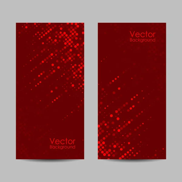 Set of banners with dots. Vector illustration — Stock Vector