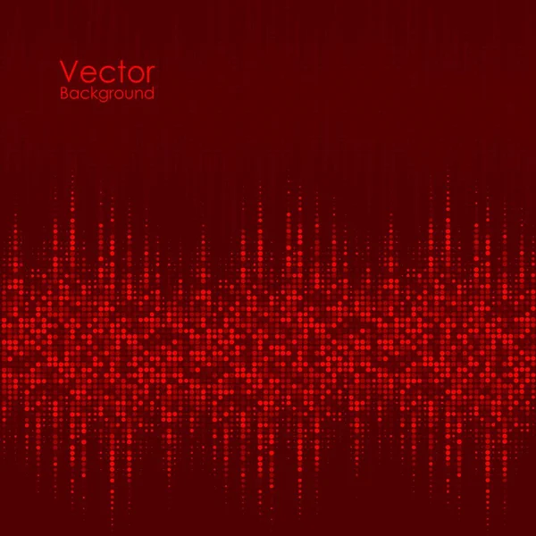 Vector abstract background with the red dots — Stock Vector