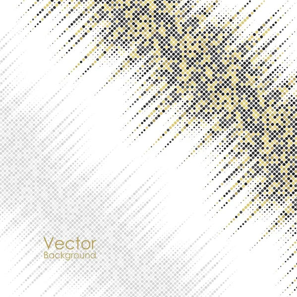 Abstract background with yellow and gray dots — Stock Vector