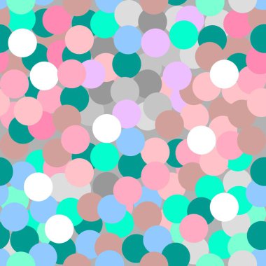 Renkli çemberlerle soyut ve pürüzsüz desen