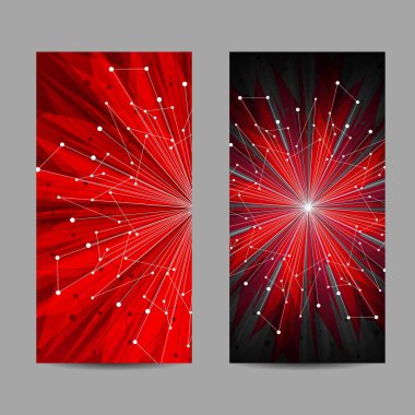 Geometrik desenli pankartlar