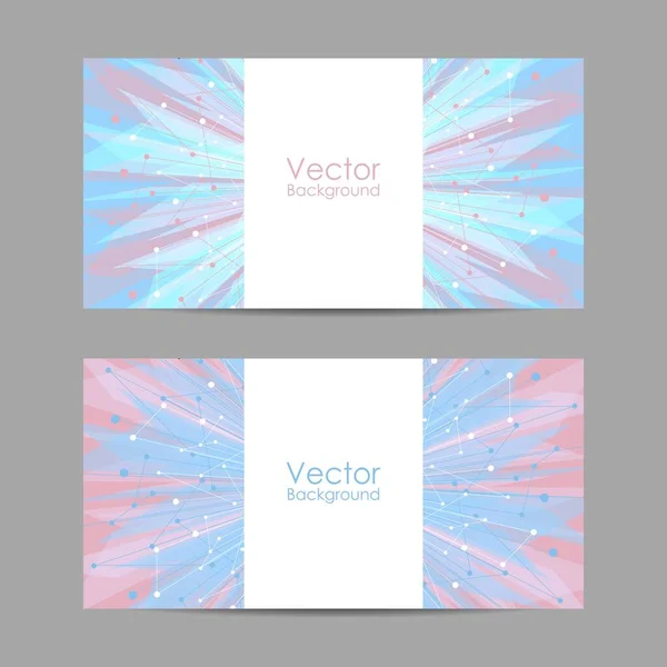 Set banners met het geometrische patroon — Stockvector