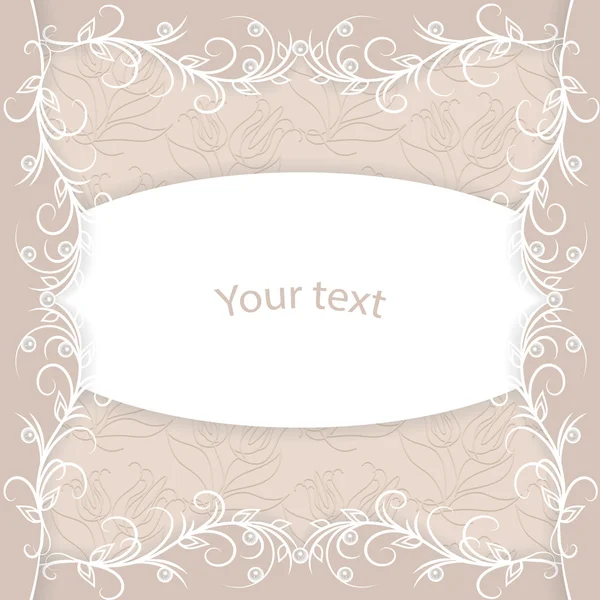 Carte vintage avec place pour votre texte . — Image vectorielle