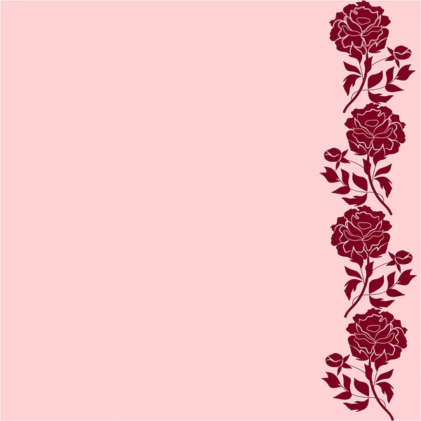 Patrón delicado con fondo de flores de peonía para tarjetas de felicitación o diseño de invitación . — Vector de stock