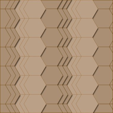 Kahverengi renklerde soyut geometrik desen.