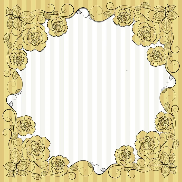 Vintage paper frame. — Stock Vector