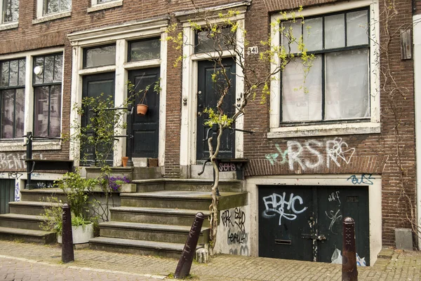Casas en Amsterdam — Foto de Stock