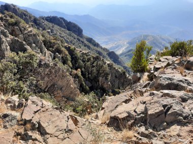  Abha 'daki Al Soudah Resort' un nefes kesici güzelliğini tepeden tırnağa bu çarpıcı manzarayla tecrübe edin. Muhteşem Asir dağlarında yer alan Al Soudah, serin iklimi, yemyeşil ve bulutlarla kaplı zirveleriyle ünlüdür..
