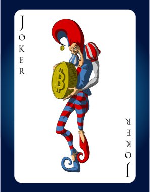 Bir bitcoin holding joker