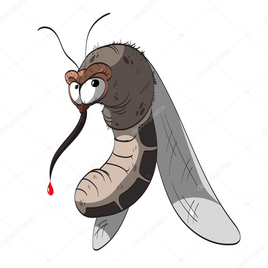 Vector Cartoon mosquito