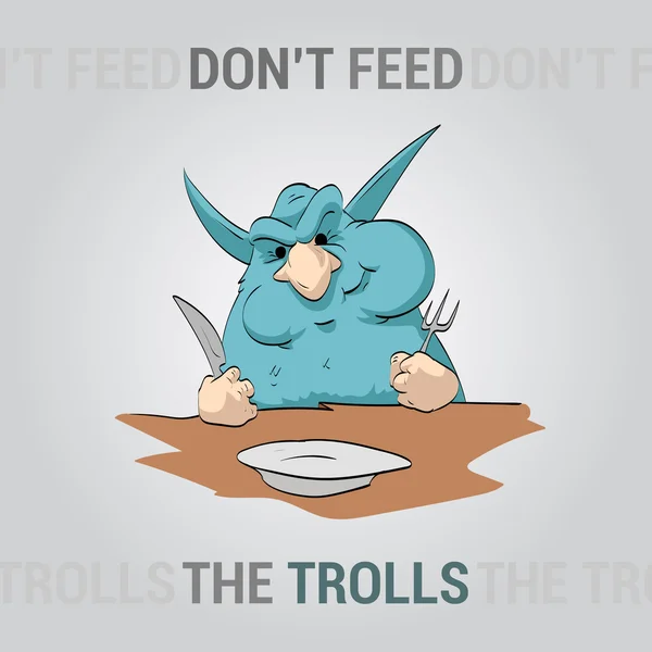Wektor internetowego trolla — Wektor stockowy