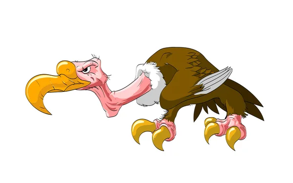Cartoon vector vulture — Stock Vector