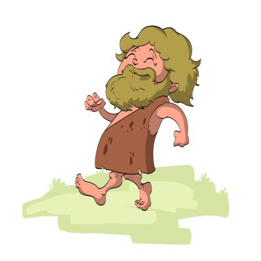 Vektör karikatür Mağa ra Ada mı