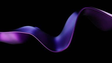 Purple Flowing 4K Motion Graphics Abstract Wave Animation