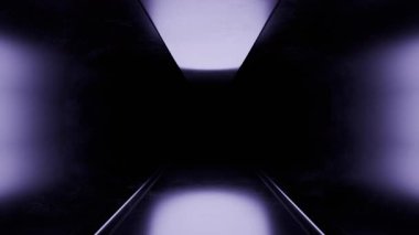 Fütürist Dijital Tasarım Arkaplanı ve Görsel Görüntü Arkaplanı İçin Çok Yönlü Hipnotize Edilebilir Soyut Hareket Grafik Tüneli Döngüsü Koyu Eflatun