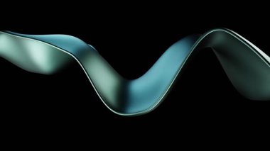Teal Soyut Dalga 4K Hareket Grafikleri Döngü kurumsal hareket arkaplanı