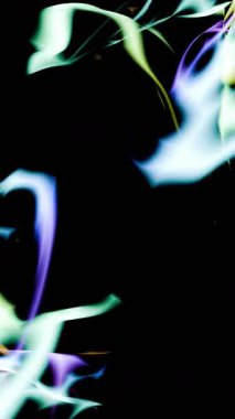 Teal Duman Hareketi Grafikleri Soyut 4K Döngüsü