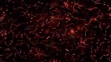 Lüks Teknoloji ve Dinamik Olaylar Arkaplanı İçin Parıldayan Parlak Damarlı Minimal Koyu Maroon Soyut Akış Hareketi Grafikleri Parlak Organik Sıvı