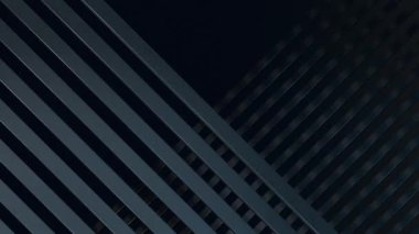 Kusursuz 4K soyut döngü dinamik karanlık gösteriyor, mat hatları kesişiyor ve gölgeli bir uçuruma çekiliyor. Sofistike, minimalist, modern arka planlar, sunumlar ve web siteleri için ideal.