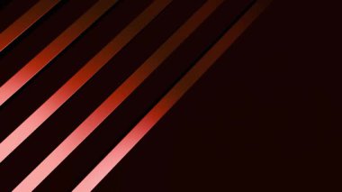 Dinamik kırmızı ve siyah köşegen çizgileri olan zarif 4K soyut döngü, metalik, cilalı bir derinlik yaratıyor. Sofistike arka planlar, sunumlar ve gelecekteki dijital projeler için mükemmel..