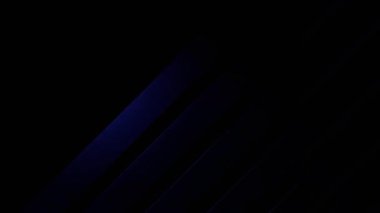 Bu 4K döngü animasyonunu koyu mavi soyut çizgilerle derin siyah bir arkaplanda merkezi bir noktadan yayılarak yaşayın. Zarif, dinamik hareketi sunumlar, web siteleri ve VJ görselleri için sofistike ve çok yönlü bir zemin sağlar..