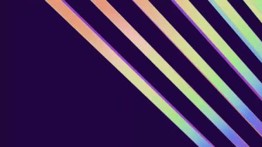 Işığı ve gölge efektlerini vurgulayan dinamik hareketli grafiklerle eşleştirilmiş, karmaşık dikey çizgiler oluşturan canlı mor gradyan plan. Ön yükleme