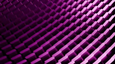 Canlı morumsu geometrik ızgara, canlandırma arkaplanını üç boyutlu yükseltilmiş dikdörtgenlerle donatıyor. Özellikler dinamik soyut hareket grafikleri, ritmik dalgalanma hareketleri, ve sofistike ışıklandırma, desenli, modern derinlik.