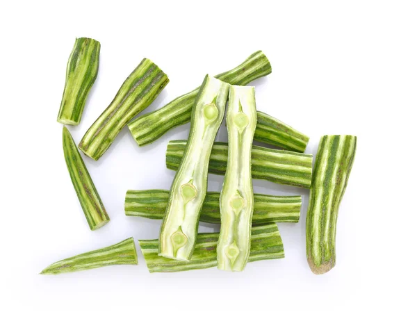 Moringa isolado em um fundo branco — Fotografia de Stock