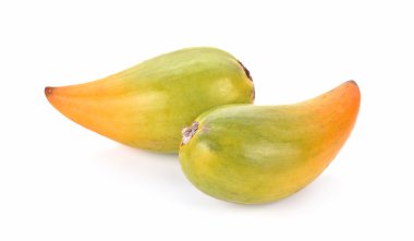 Pouteria campechiana beyaz arka plan üzerinde