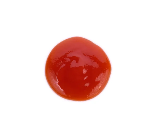 Rajčatová omáčka closeup izolované na bílém — Stock fotografie