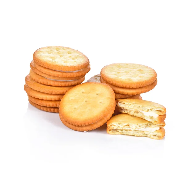 Dziadek do orzechów cookie na białym tle — Zdjęcie stockowe