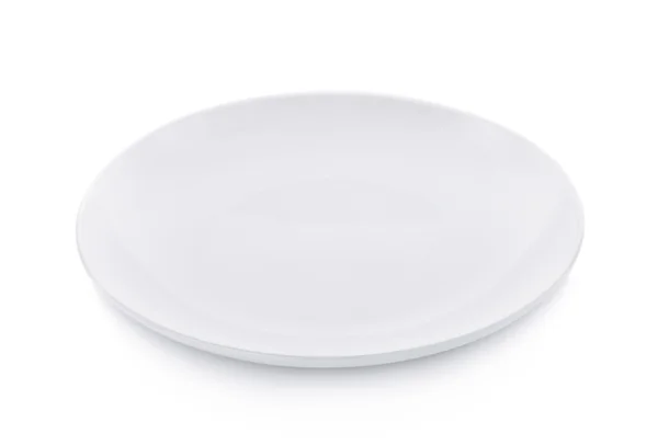 Empty plate isolated on white background — Stock Photo, Image