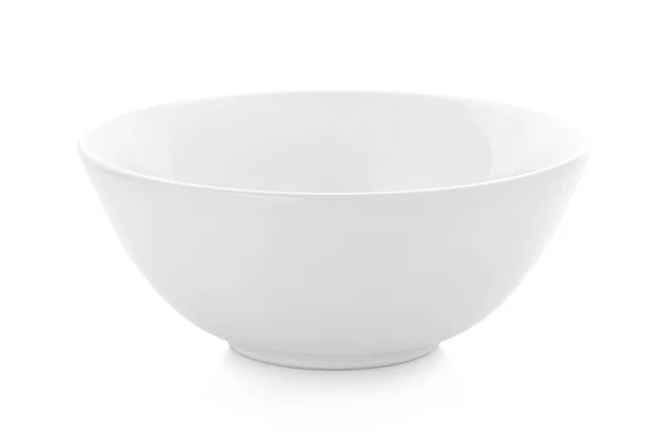 Empty White bowl isolated on white background — Stock Photo, Image