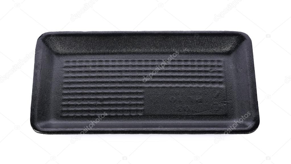 Black Styrofoam Trays on White Background Stock Photo by ©yothinpi 121209864