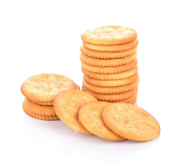 Sušenka cookie na bílém pozadí — Stock fotografie