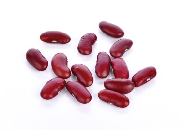 red beans on white background clipart
