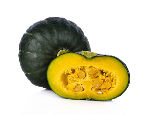 Japanese pumpkin on white background