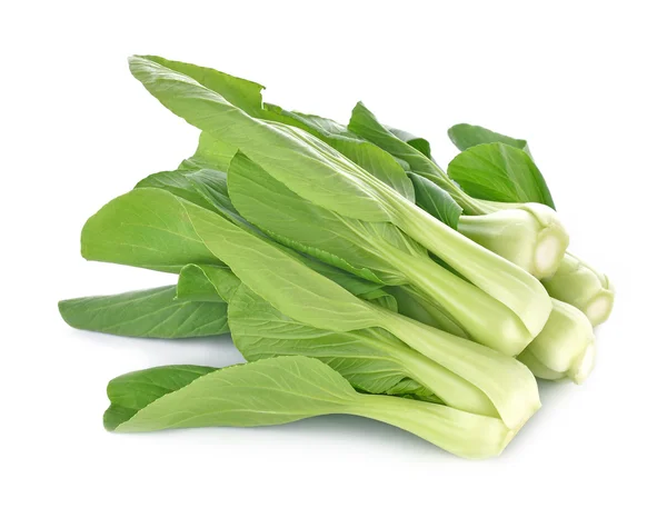 Bok choy vegetal isolado no fundo branco — Fotografia de Stock