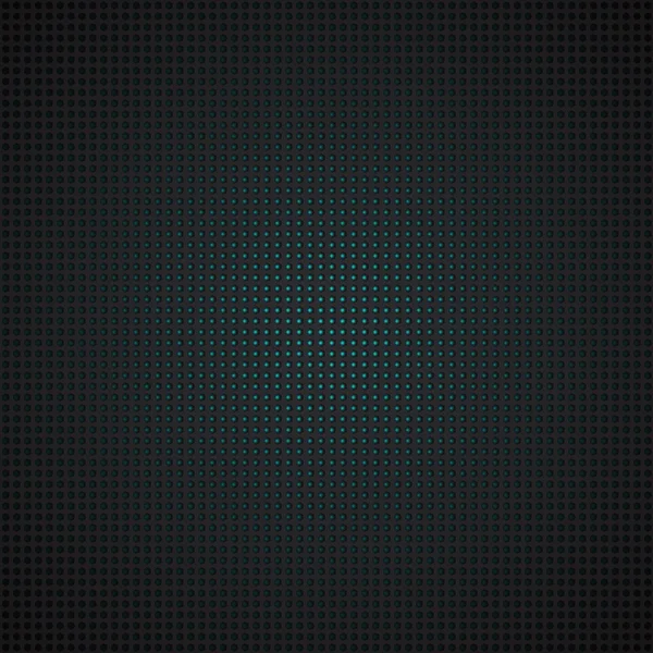 Techno pattern, black metal grid with turquoise color light. Vector background illustration. — Stock Vector