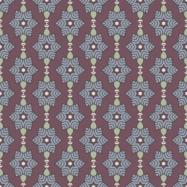 Modèle de mandala sans couture. Éléments vintage de style oriental. Texture pour papiers peints, fonds et pages de remplissage ou d'impression sur tissu ou papier. Islam, arabe, indien, turc, ottoman motifs. Vecteur . — Image vectorielle