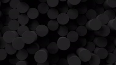 Hareket eden silindirlerle yuvarlak mozaik yüzey.