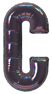 Yanardöner Folyo Balon Harfi C