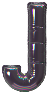 Yanardöner Folyo Balon Harfi J