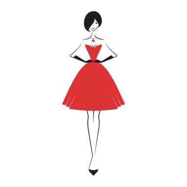 kırmızı topu cüppe kadında 