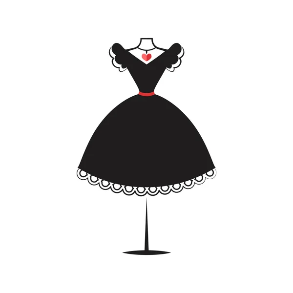 Mannequin robe illustration vecteur — Image vectorielle