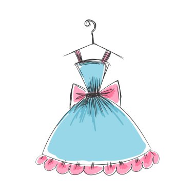 topu cüppe el bir askı üzerinde çizimi