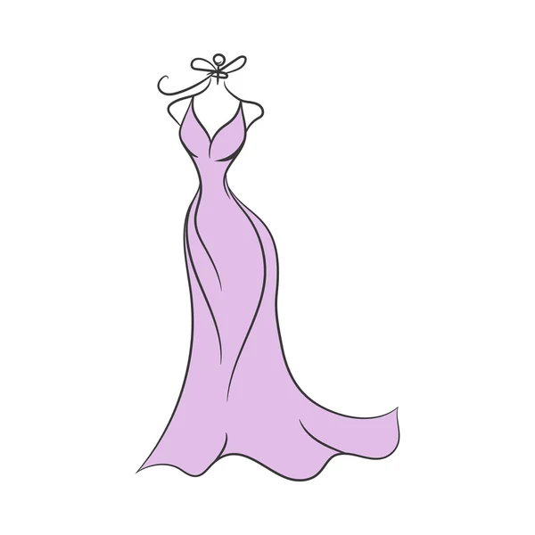 Maniquí vestido mano dibujo ilustración vector — Archivo Imágenes Vectoriales